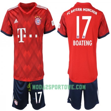 Koszulka Bayern Monachium Boateng 17 Dziecięcy Domowe Stroje Piłkarskie 2018-2019 Krótki Rękaw